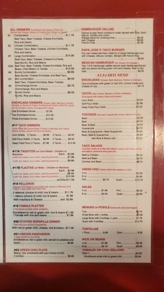 Papa Jose\\\\\\\\\\\\\\\\\\\\\\\\\\\\\\\\\\\\\\\\\\\\\\\\\\\\\\\\\\\\\\\'s Union Cafe Menu 1